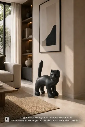 Product image of the product “Cat, 63cm Height | Terazzo, Black color ”